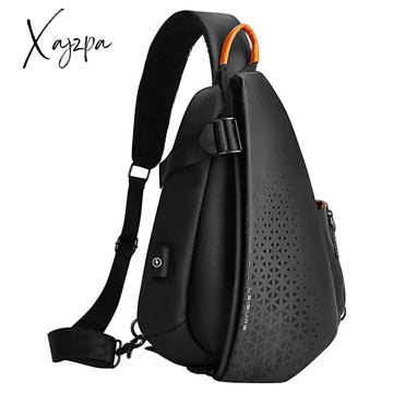 Xajzpa - Fashion Business Men’s Crossbody Bags High Quality Waterproof Nylon Chest Packs Casual